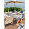 thumbnail image 5 of Outdoor Tablecloth with Umbrella Hole for Patio/Picnic/Party/Camping, Black Palm Leaves Waterproof Table Cloth Rectangle Table Cover Washable, Tropical Coastal Botanical Summer (52"x 70"), 5 of 9