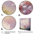 thumbnail image 3 of Designart "Purple Dandelion love expression II" Landscapes Floater Framed Canvas Print, 3 of 7