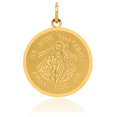 thumbnail image 3 of 14K Solid Yellow Gold San Judas Tadeo St Jude Patron Saint Thaddeus Medal Necklace Chain Pendant Charm with chain 20inch, 3 of 8