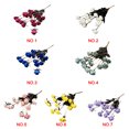 thumbnail image 3 of pitrice Artificial Flowers Decorative DIY Party Desktop Roses Bouquet Bedroom Romantic Table Simulation Home Room Decor Outdoor Yellow, 3 of 5