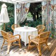 thumbnail image 4 of Outdoor Curtains for Patio Waterproof, Colorful Butterfly Windproof Pravicy Outside Porch Blackout Curtain, Spring Botanical Summer Vintage Sun Blocking Grommets Curtains for Cabana 2 Panels 54"x108", 4 of 9
