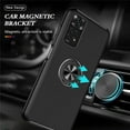 thumbnail image 3 of SZMLOGB Phone Case for Redmi Note 11S 4G/Note 11 with Ring Holder Shock Resistant Scratch Resistant PC Silicone Heavy Duty Protective Case-black, 3 of 6