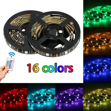 4 Pack Led Strip Lights Usb Powered Rgb 5050 Led Strip