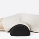 thumbnail image 5 of Reposapiés ergonómico con espuma viscoelástica, cojín semiformado para piernas, reposapiés para rodillas debajo del escritorio (negro), 5 of 9