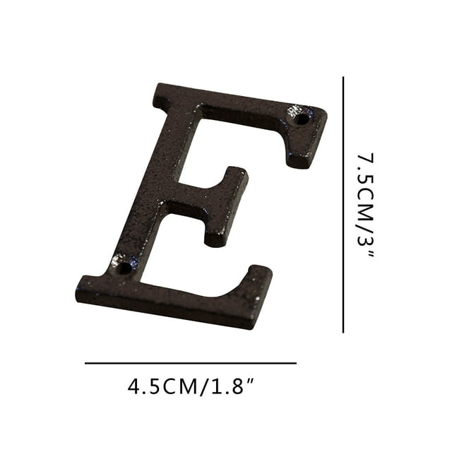 TIMIFIS Storage A Creative Alloy Wrought Iron Number Letter Creative DIY House Letter Home Decor