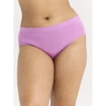 thumbnail image 5 of Joyspun Women's Ribbed Modal Hipster Panties, 3-Pack, Sizes XS-3XL, 5 of 7