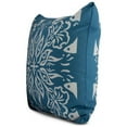 thumbnail image 2 of Simply Daisy, 18 x 18 Inch, Cuban Tile 3, Geometric Print Pillow, Teal, 2 of 2