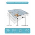 thumbnail image 5 of Quilts Full Size, Starfish Summer Beach Soft Comforter Bedding Set for Bed, Coastal Ocean Wooden Sea Shell Lightweight Quilted Bedspread with Pillow Cover(2 Pieces) for All Season, 78x90 Inch, 5 of 6