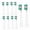 Diamond - White, variant on 10 toothbrush replacement heads, suitable for AquaSonic electric toothbrush heads