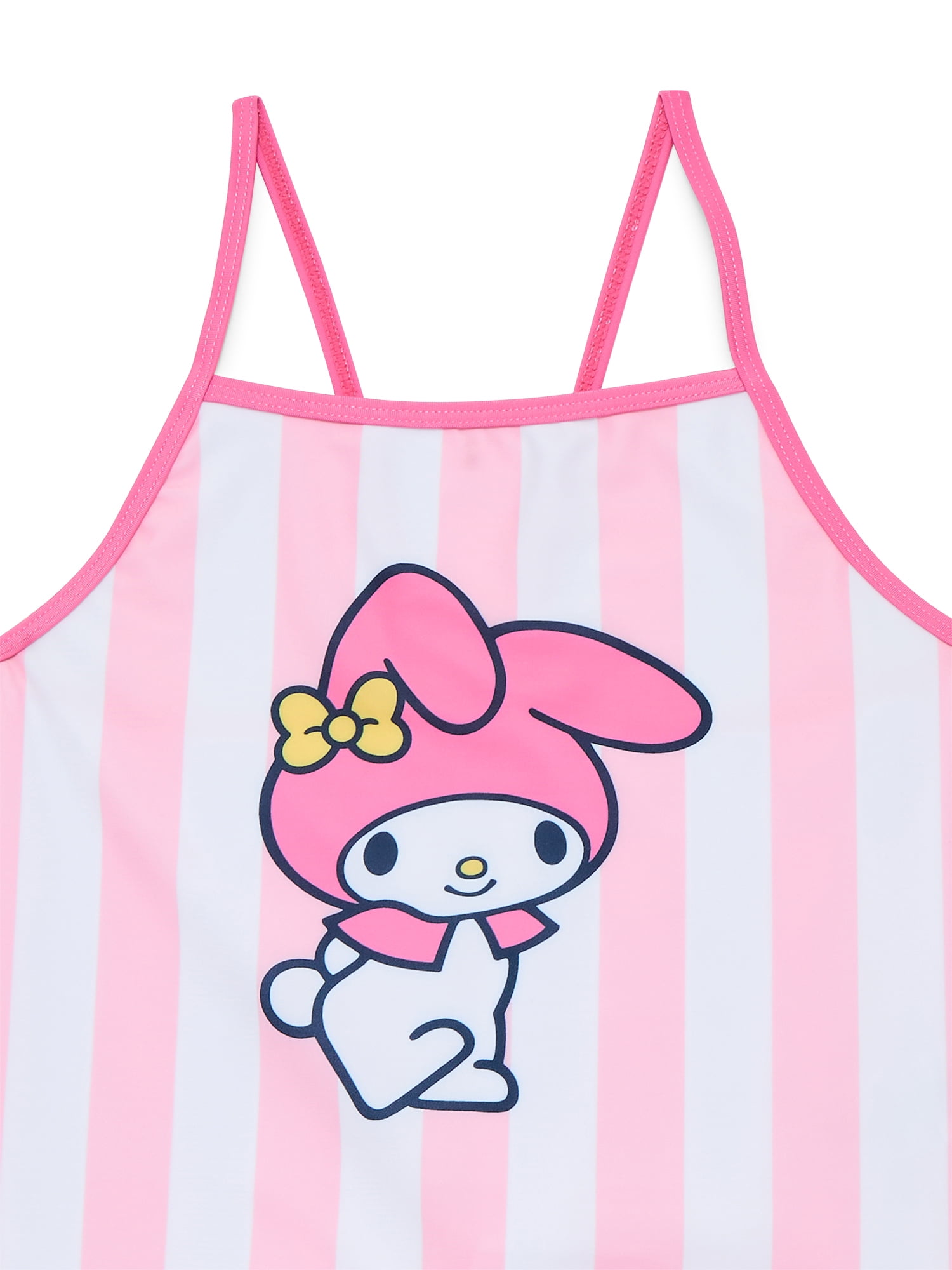 Wonder Nation Girls Hello Kitty My Melody Tankini Top and Bikini Bottoms Set, 2-Piece, Sizes 4-12