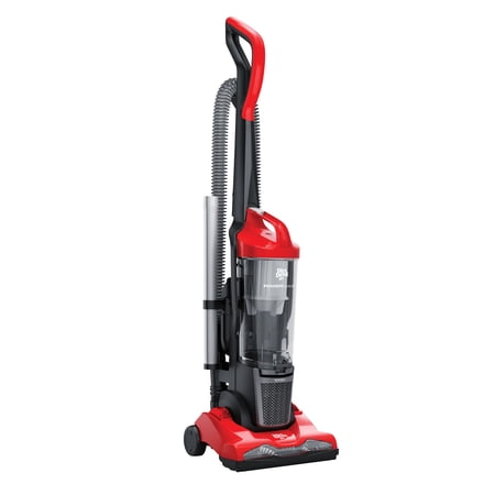 DIRT DEVIL POWERMAX UPRIGHT VACUUM CLEANER, BAGLESS, POWERFUL SUCTION, FOR HARD FLOOR AND CARPET, EXTENDED REACH, CREVICE TOOL, UD70111V, RED