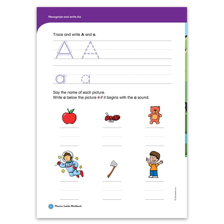 Scholastic, Phonics Jumbo Workbook, ISBN 9781338873924, Paperback