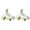 Gold, variant on YBM Home Quality Acrylic Clear Hangers with Clips for Wardrobe, Gold, 4115-1