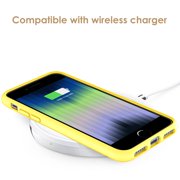 JETech Silicone Case for iPhone SE 3/2 (2022/2020 Edition), 4.7-Inch, Silky-Soft Touch Full-Body Protective Phone Case, Shockproof Cover with Microfiber Lining (Flash)