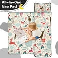 thumbnail image 4 of Multicolor Christmas Deer Pattern Toddler Nap Mats for Kids Preschool,60"x20" Sleeping Mat Bag or Kids,Toddler Sleeping Bag,Toddler Nap Mat or Daycare, 4 of 6