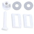 thumbnail image 1 of 6Pcs Plastic Toilet Seat Hinge Bolt Screw with Nuts and Washers Set 39 x 24mm, 1 of 7