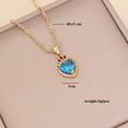 thumbnail image 4 of Meitianfacai Mothers Day Gifts Crystal Necklace Ladies Fashion Multicolor Love Necklace Crystal Clavicle Chain Pendant, 4 of 4