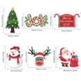 thumbnail image 4 of Cateissary 6 uds., letreros navideños para el jardín, accesorios para el hogar, Adorable DIY, inserción de suelo alegre, adorno para exteriores, adorno Kits de decoración para fiestas Cateissary HA038638-00, 4 of 6