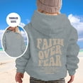 thumbnail image 2 of Tfken Toddler Teen Girls Sweatshirt Long Sleeve Hooded Letter Print Tops Cushy Comfortable Hoodies Teen Size2-13 Years, 2 of 4