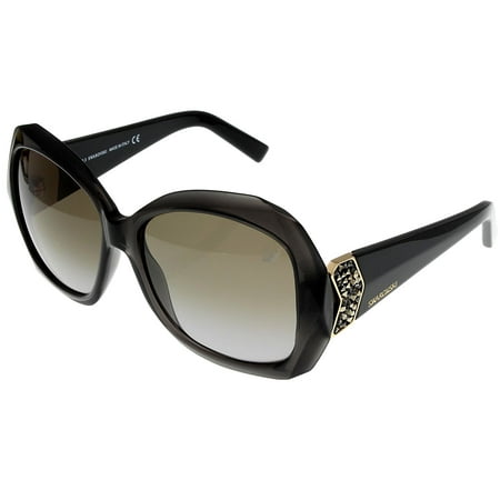 Swarovski Sunglasses Gray Womens CAPRI SW 34 20F Rectangular Size: Lens/ Bridge/ Temple: 58-15-135