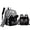 Black Cat, variant on Sequin Kids Backpack for School with Lunch Box Backpacks for Girls Cute Bookbag with Pencil Case Lightweight Bookbag for Toddler Ages 6-10
