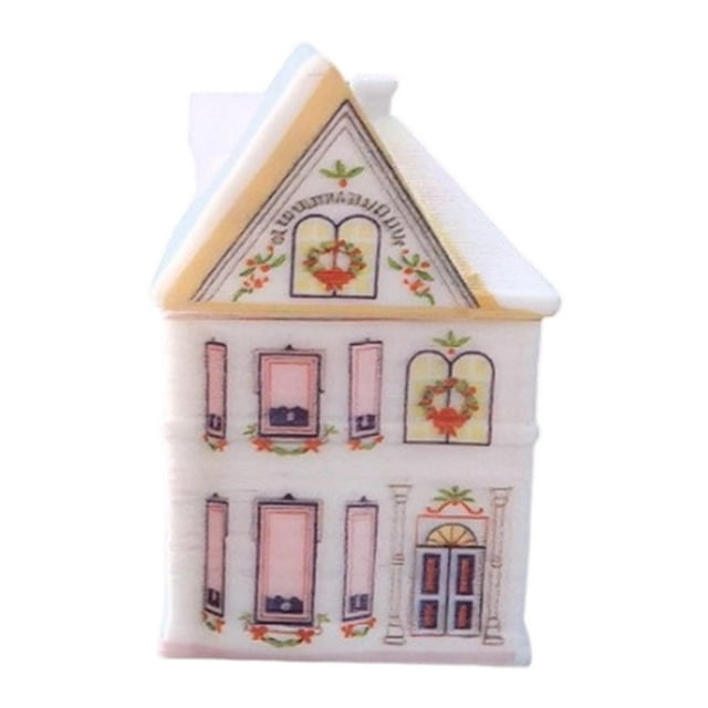 Caja de almacenamiento portátil para condimentos Christmas Village Spice House Estilo B