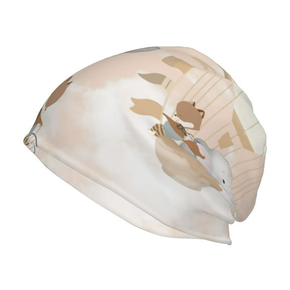 KLL Animals Riding Across The Sky1 Winter Fall Beanie Knit Hats for Men & Women - Warm & Soft Stylish Toboggan Caps for Cold Weather