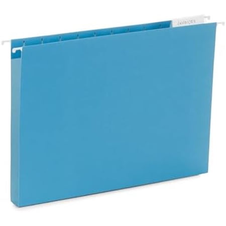 25 Hanging File Folders 1 inch Expansion, Assorted Colors Hanging File Folders Extra Capacity 1 inch, 11PT Paper, 1 inch Expandable File Folders, 25 Pack