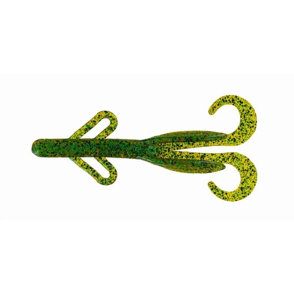Big Bite Baits Soft Plastic Creature Bait (Pumpkin Pepper Green, 4 inch)