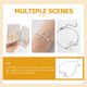 thumbnail image 2 of BRIGHTFUFU Mujeres brazalete geométrico simple pulsera de latido joyas de amistad para mujeres, 2 of 8