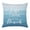 Navy, Sky, White, Quote, variant on Throw Pillow Covers, Teal Blue Summer Beach Decorative Throw Pillow Covers 18x18 Inch, Coastal Vacation Blue Wooden Square Linen Pillow Cases for Couch/Living Room/Sofa