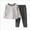 T394-Grey, variant on Boys And Girls Long Sleeved And Long Legged Pajama Set Pajamas & Dailywear Setable Home Pajama Set Back-To-School Pajamas & Dailywear Set 1T 2T 3T 4T 5T 6T Set 18-24 Months 6-12 Months