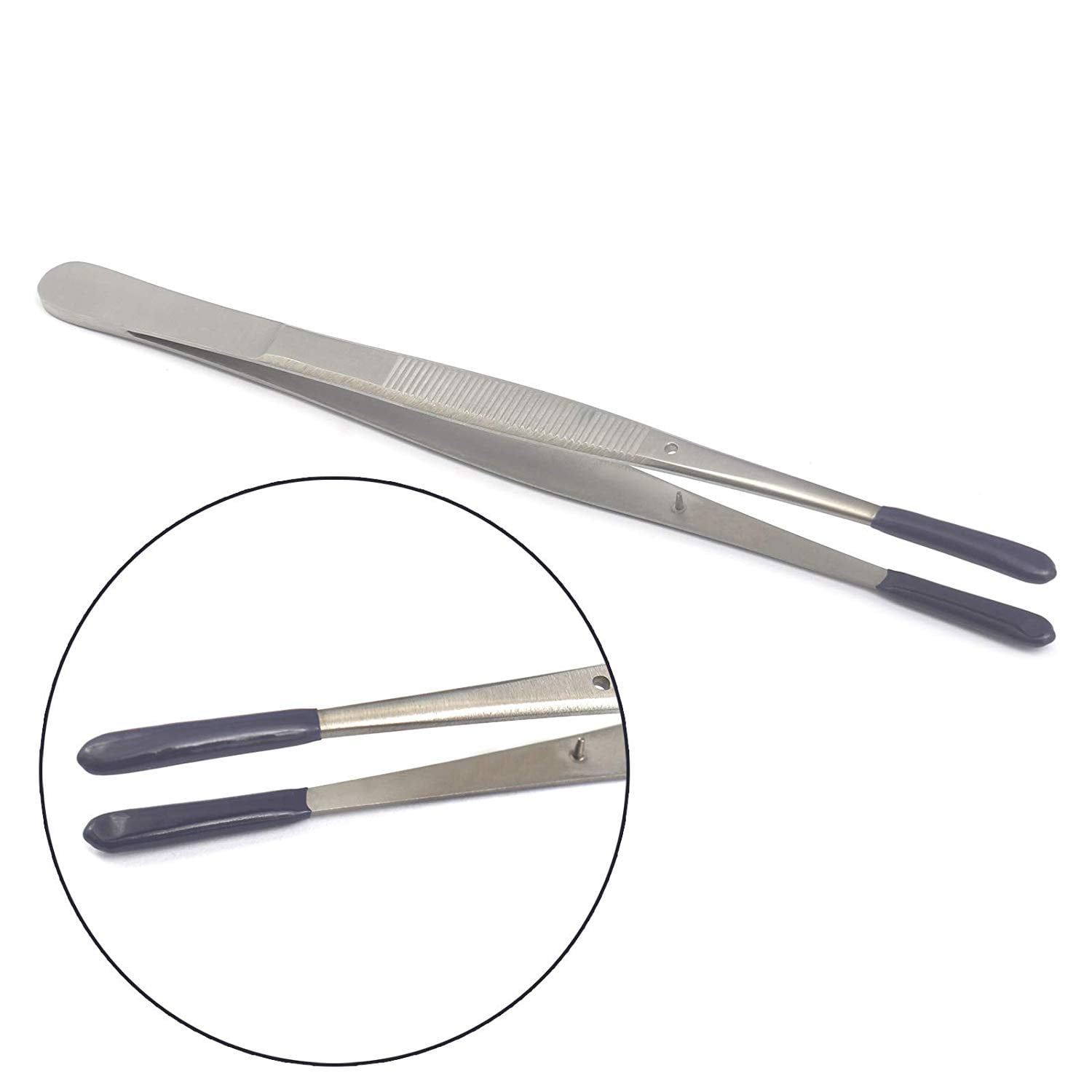 OdontoMed2011® Tweezers Bead Pearl Work Holding Safe No Scratch Rubber