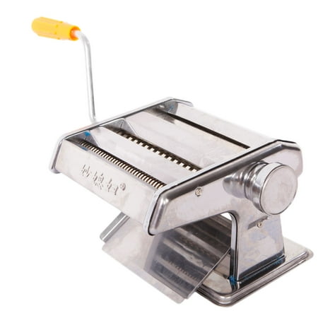 Topcobe Pasta Maker Machine Hand Crank, Stainless Steel Kitchen Accessories Manual Machines, Roller Cutter Noodle Makers for Homemade Noodles Spaghetti Fresh Dough Making Tools Rolling Press (Best Homemade Pasta Machine)