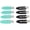 Black & Mint, variant on Hair Setting Clips