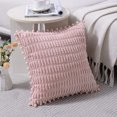 thumbnail image 5 of 2 paquetes de fundas de almohada decorativas de 18.0 x 18.0 in para sofá, cama, sala de estar, decoración del hogar estilo bohemio, pana suave, 5 of 5