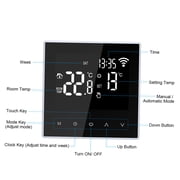 Suodoka Wi-Fi Smart Thermostat Digital Temperature Controller APP Control Electric Underfloor Heating Large LCD Screen 16A Black