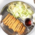 thumbnail image 4 of KAKOWELY 2 piezas de práctico plato de pollo frito de acero inoxidable, plato de postre, herramienta para escurrir aceite, 4 of 5
