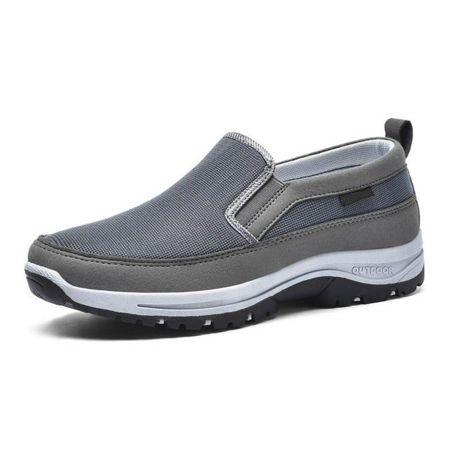 Zmoon Chaussures de Marche à Enfiler en une Étape, Chaussures de Randonnée, Chaussures de Sport Décontractées Antidérapantes et Confortables pour Hommes Grande Taille, Chaussures de Randonnée pour Hommes