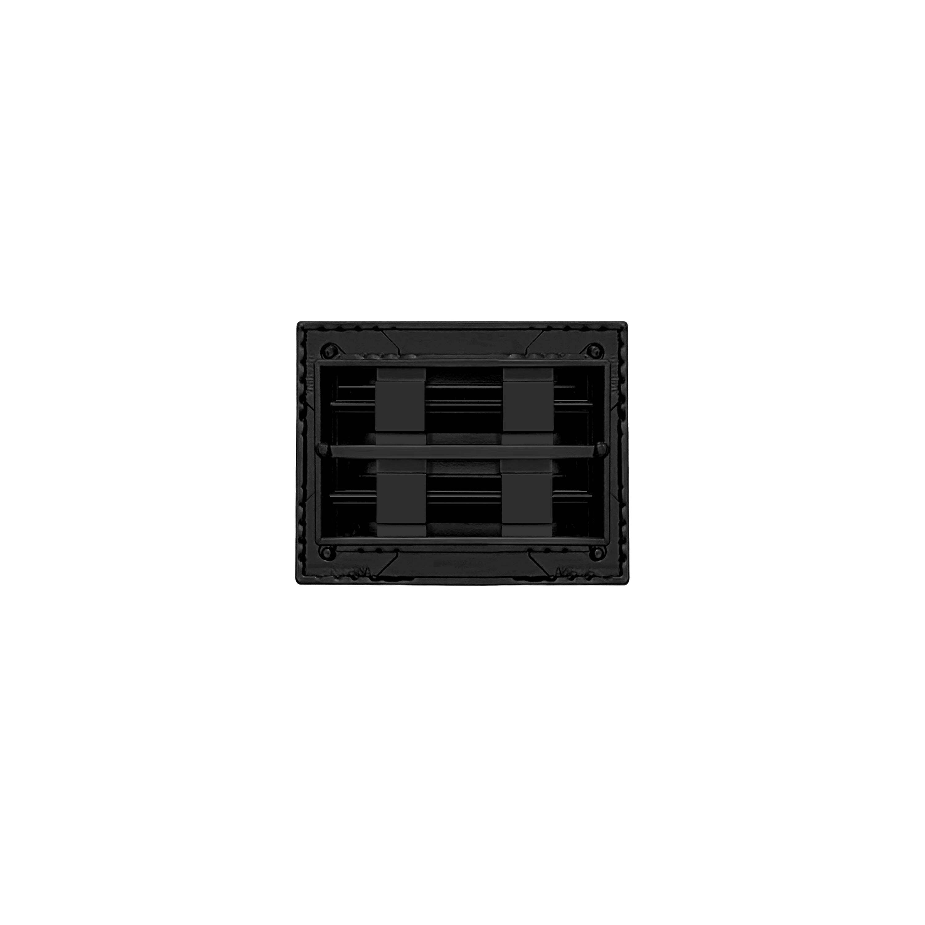 BUILDMART - 6x4 Modern AC Vent Cover - Decorative Black Aluminum Air Vent - Standard Linear Slot Diffuser - Heating and Cooling Register Grille for Ceiling, Walls & Floors - Texas Buildmart