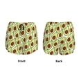 thumbnail image 3 of Balery Avocado Pattern Women's Running Shorts with Liner 2 Pockets Elastic Workout Athletic Gym Yoga Shorts-Medium, 3 of 7