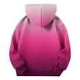 thumbnail image 4 of SERTG Kids Winter Top Gradient Glitter Casual Printed Hoodie Long Sleeves with Pockets Hoodie Top for Children 4-14 Years(Hot Pink,7 Years), 4 of 9