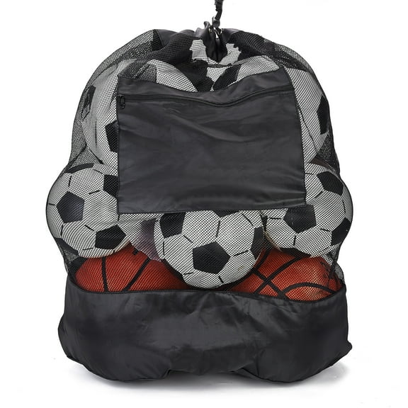 Soccer Bags For Treats Footbal Basketball Mesh Bag For Coaches Large Capacity