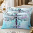 thumbnail image 2 of Throw Pillow Covers 12x20 Inch Inch Set of 2 Dragonfly Decorative Pillow Covers Watercolor Dragonfly Cushion Cover Pillowcase for Sofa Couch Bed Home Decor, 2 of 9
