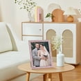 thumbnail image 2 of REGALWOVEN Shiny Picture Frames, Metal Photo Frame with Real Glass, Display for Wedding Gift Home Tabletop Decor Red 8x10, 2 of 5