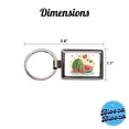 thumbnail image 3 of Kawaii Watermelon Hearts Metal Rectangle Keychain, 3 of 7