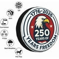 thumbnail image 5 of USA Patriotic Spare Tire Cover United States 250th Anniversary Wheel Protectors Weatherproof Universal Wheel Cover Fit for Rv SUV Travel Trailer Camper Truck, 5 of 10