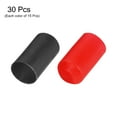 thumbnail image 3 of 30Pcs Heat Shrink End Cap 25mm ID x 50mm L 2.5:1 Ratio Heat Shrink Tubing Caps Lined Sealed Waterproof Black/Red, 3 of 5