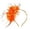 Orange, variant on Bmisegm Fascinators Hats for Women Tea Party Layered Floral Pearl Beaded Fascinator Headband for Wedding Party Hair Accessories for Women Black One Size
