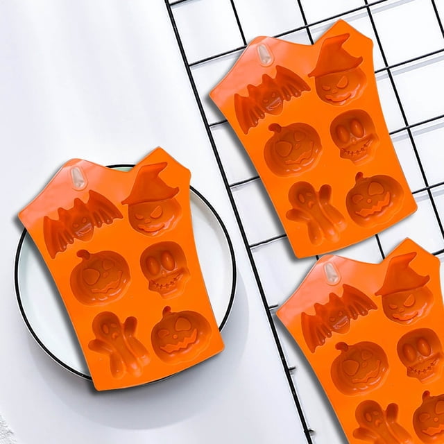 Creatine Halloween Silicone Cake For Baking Pumpkin Bat Chocolate Candy Decorations Kitchen Baking Tools